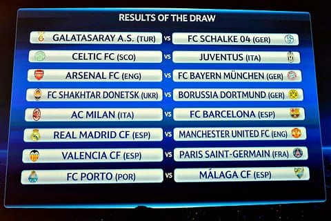 champions league draw