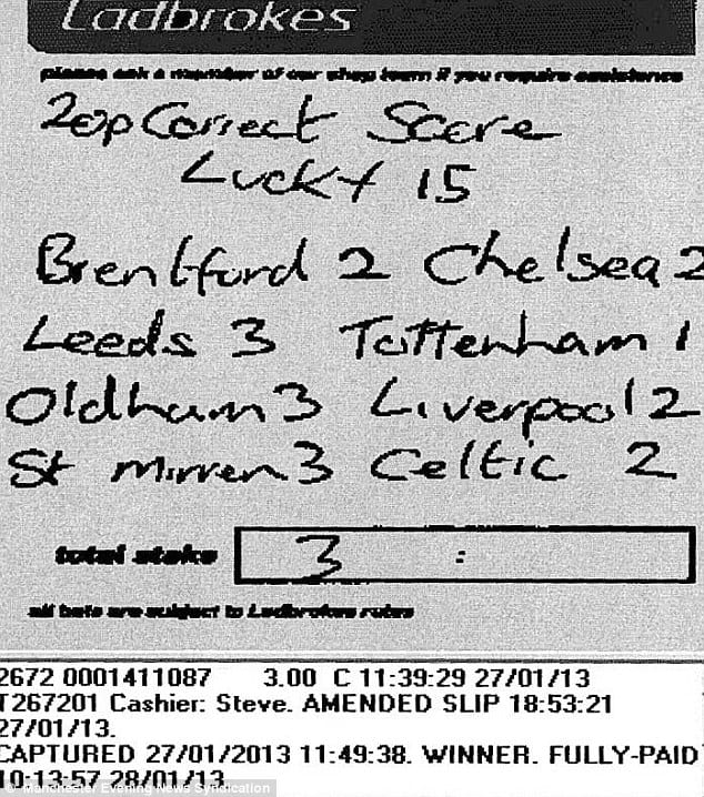 How to fill out a betting slip football draft